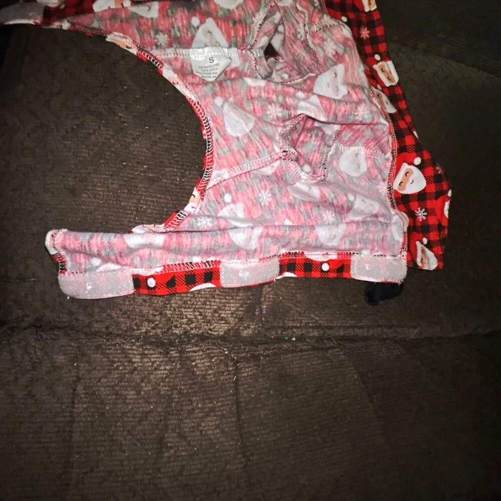 Santa Claus Dog Outfit Bow Tie Small